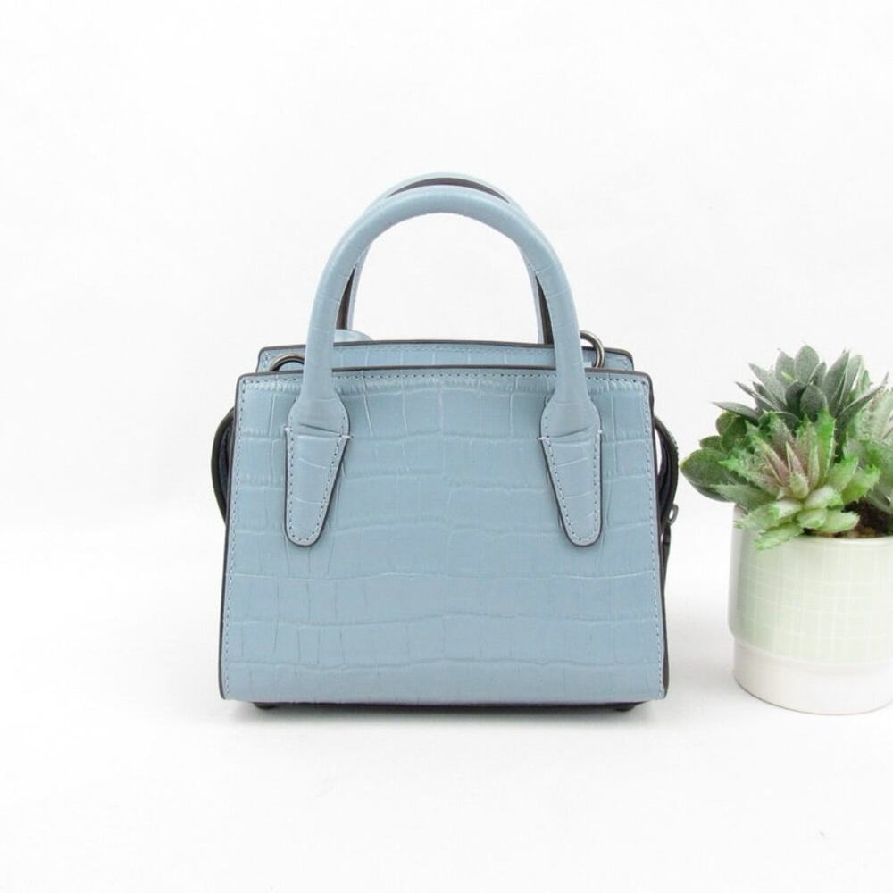 NWT Coach Crocodile Embossed Andrea Mini Carryall Bag - Picture 2 of 8